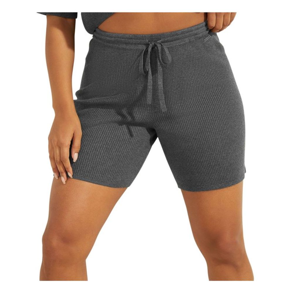 Guess Women's Gray Ribbed Shorts